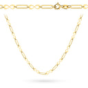 Naszyjnik złoty ogniwa ze znakiem nieskończoności