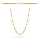 Naszyjnik złoty - splot irydia szeroki