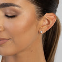 Kolczyki K0076 Diament Laboratoryjny 2 x 0,50ct białe złoto sztyft zakręcany