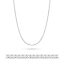 Naszyjnik N0076 z diamentami białe złoto