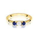 Pierścionek W0711 Diament 0,03ct żółte złoto