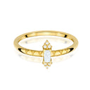 Pierścionek W0713 Diament 0,13ct żółte złoto