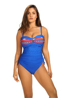  Jednoczęściowy strój kąpielowy Kostium Jednoczęściowy Model Casablanca 6 S8030CA6_Col. 4 Blue - Barontex 