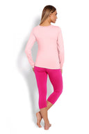   Piżama Damska Ciążowa Model 1679 Pink - PeeKaBoo 