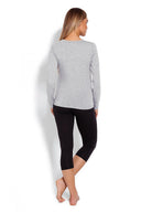  Piżama Damska Ciążowa Model 1679 Grey - PeeKaBoo 