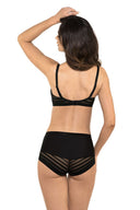  Biustonosz push up Biustonosz usztywniany Model Luna B4 Black - Gorteks 