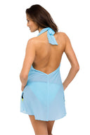 Sukienka Plażow Tunika Model Erin Fata M-515 Sky Blue - Marko 