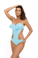  Jednoczęściowy strój kąpielowy Kostium kąpielowy Model Belinda Skipper M-548 Pastel Sky Blue - Marko 