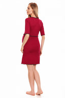   Koszula Nocna Ciążowa Model 0130 Bordo - PeeKaBoo 