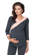   Piżama Damska Model 0153 Grafit - PeeKaBoo 