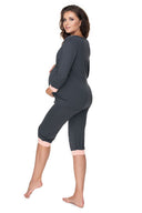   Piżama Damska Model 0153 Grafit - PeeKaBoo 
