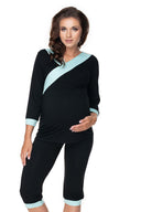   Piżama Damska Model 0153 Black - PeeKaBoo 