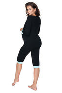   Piżama Damska Model 0153 Black - PeeKaBoo 