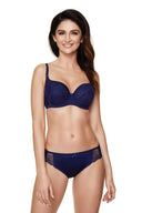 Biustonosz push up Biustonosz Usztywniany Model Yvette B4 Navy - Gorteks 