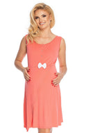   Koszula Nocna Ciążowa Model 0179 Coral - PeeKaBoo 