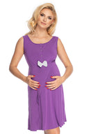   Koszula Nocna Ciążowa Model 0179 Violet - PeeKaBoo 