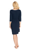   Koszula Nocna Ciążowa Model 0178 Navy - PeeKaBoo 