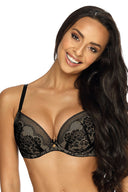  Biustonosz push up Biustonosz Push-up Model 3201/11 Medison Black/Beige - Mat 