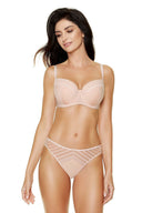  Biustonosz push up Biustonosz Usztywniany Model Luna B4 Beige - Gorteks 
