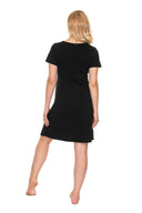   Koszula Nocna Ciążowa Model 0203 Black - PeeKaBoo 