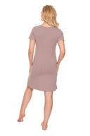   Koszula Nocna Ciążowa Model 0203 Cappuccino - PeeKaBoo 