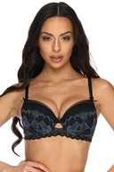  Biustonosz push up Biustonosz Push-up Model 3329/11 Angel Black/Blue - Mat 
