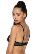  Biustonosz push up Biustonosz Usztywniany Model 3343/22 Lou Black - Mat 