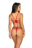   Biustonosz Półgorset Model V-10071 Sensual Paradise Red - Axami 