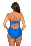  Jednoczęściowy strój kąpielowy Kostium kąpielowy Model Sansza M-655 Blue - Marko 