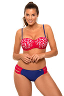  Jednoczęściowy strój kąpielowy Kostium kąpielowy Model Marika M-634 Pink/Blue - Marko 
