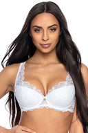  Biustonosz push up Biustonosz Usztywniany Model 0196/22 Nell White - Mat 