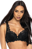  Biustonosz push up Biustonosz Usztywniany Model 0196/22 Nell Black - Mat 