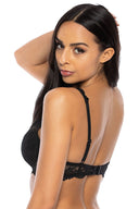  Biustonosz push up Biustonosz Usztywniany Model 0196/22 Nell Black - Mat 
